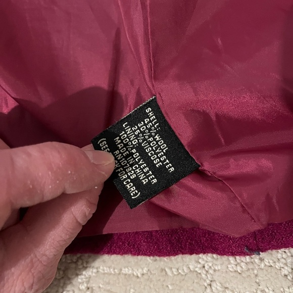 Ambition Women's Double-Breasted Jacket, wool blend. Size S - Picture 6 of 6